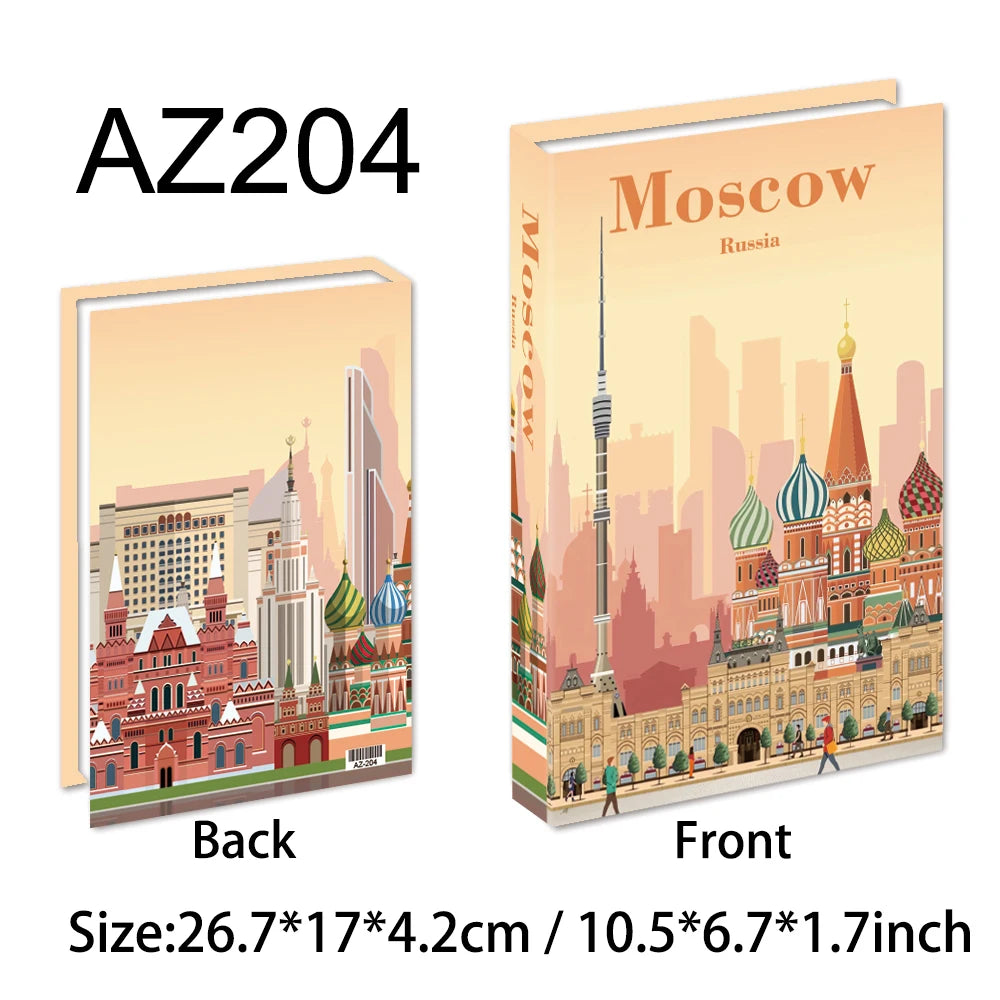 Decorative Book Box with Magnetic Closure