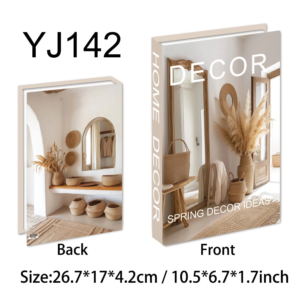 Decorative Fake Book Box – Modern Home Décor Storage Ornament