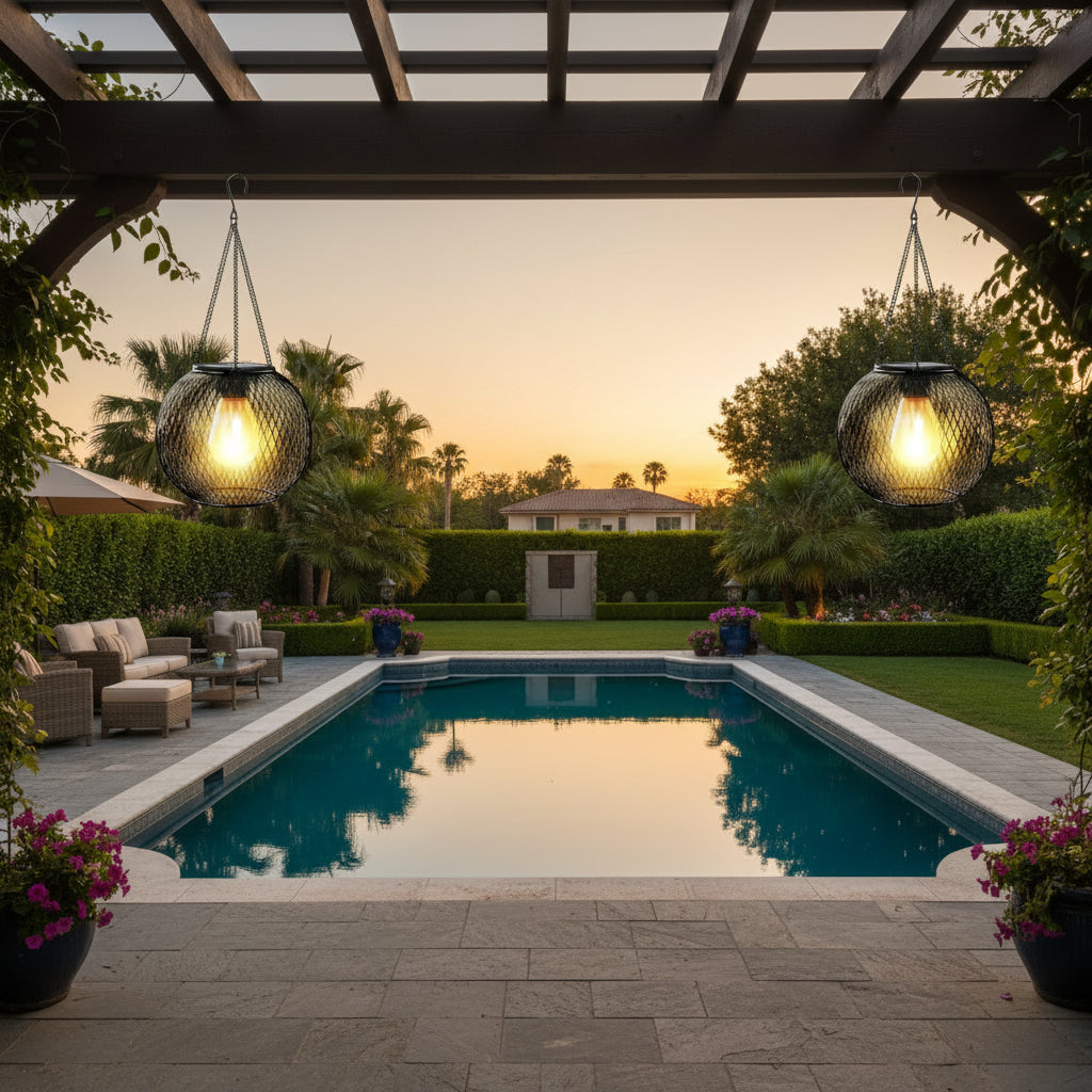 Solar Hanging Lantern | IP65 Waterproof Outdoor Garden Light