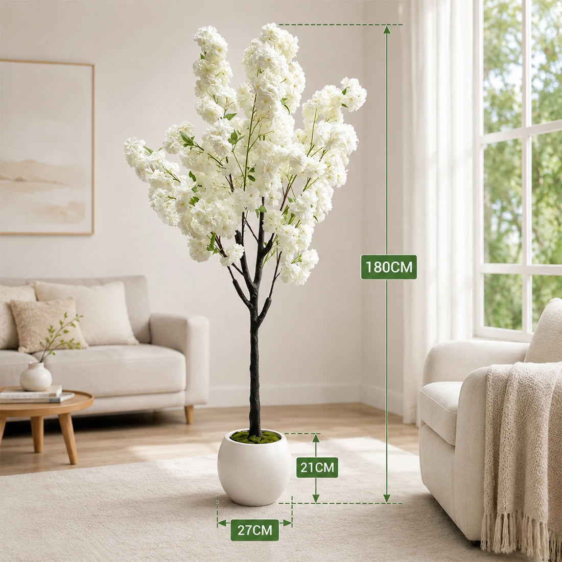 Artificial Cherry Blossom Tree in Pot
