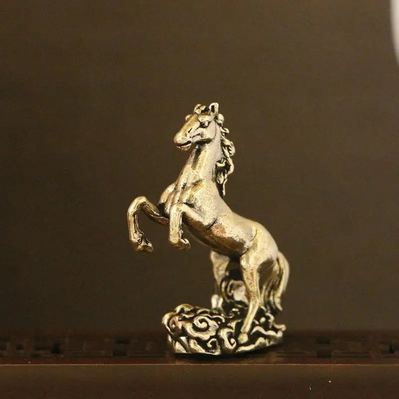 Brass Horse Figurine Sculpture