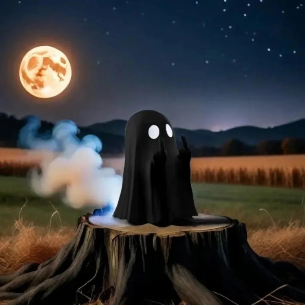 Ghost Resin Statue – Spooky Halloween Shelf & Table Décor