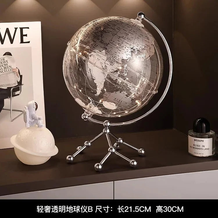 Globe Ornament with Sailboat Accent
