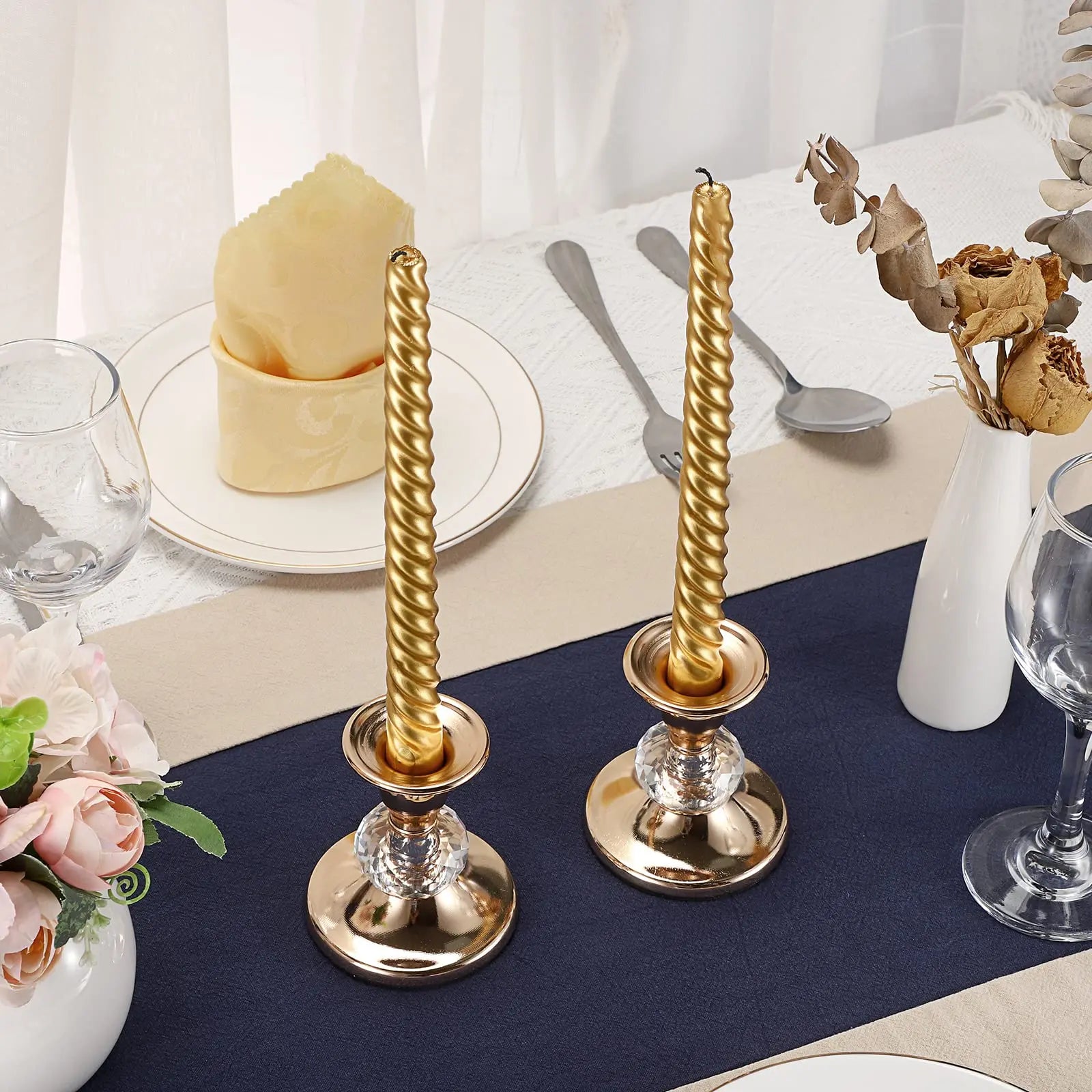 Metal Taper Candlestick Holders