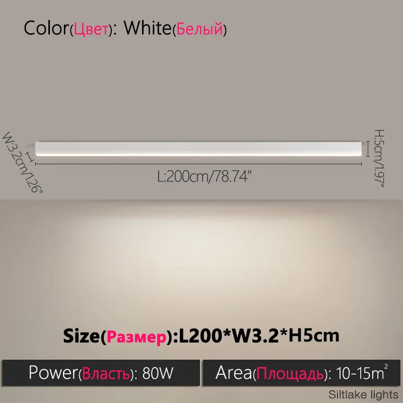 Nordic LED Strip Ceiling Light
