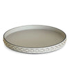 Woven Round Storage Tray with Metal Frame