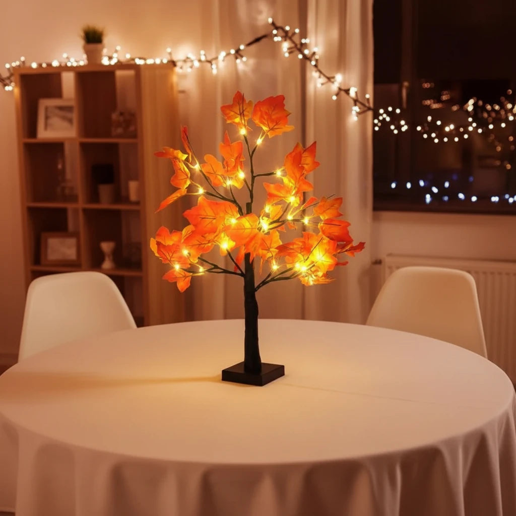 Artificial Black Birch Tree LED Table Lamp – 24 LED