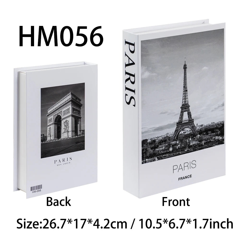 Decorative Fake Book Box – Modern Home Décor Storage Ornament