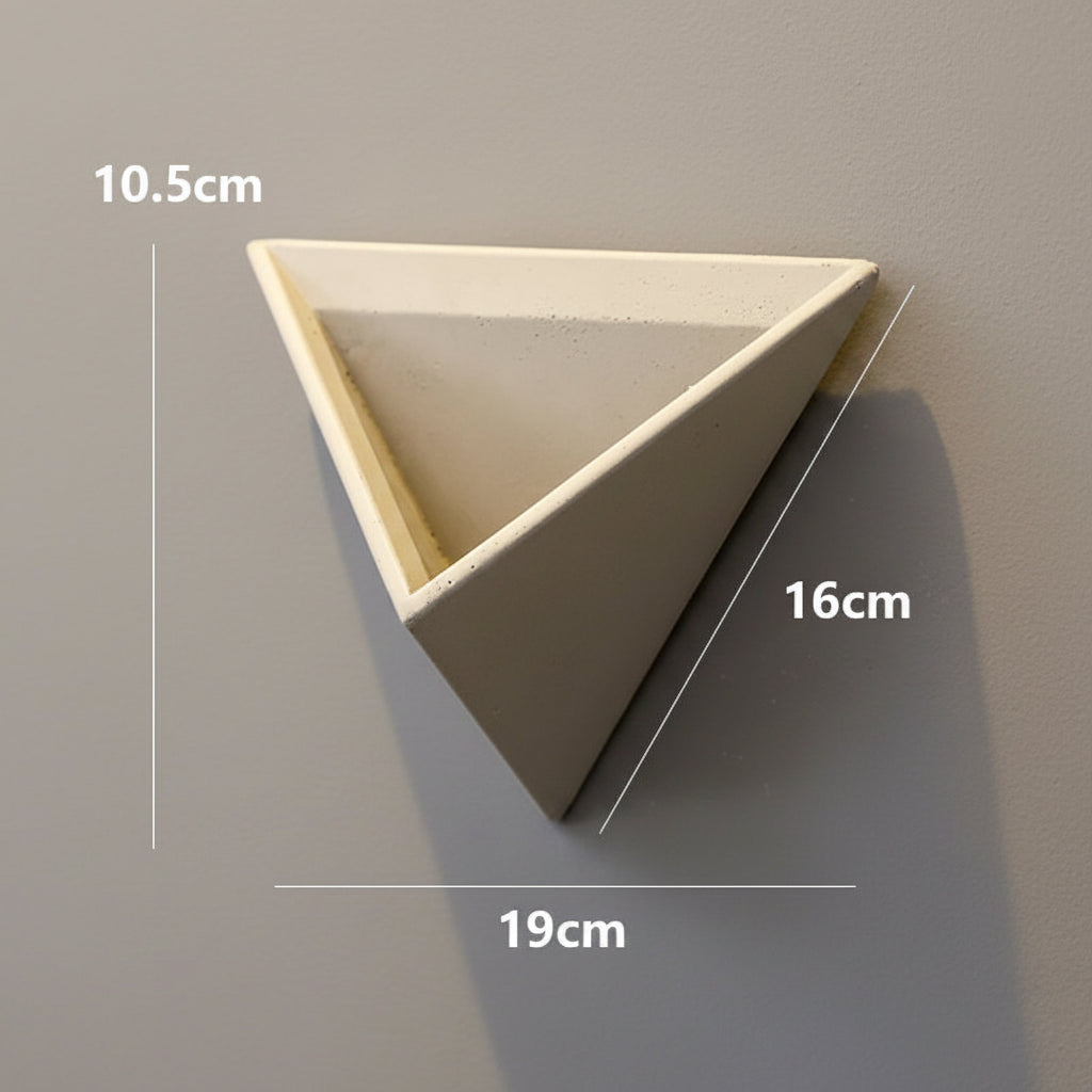 Cement Wall Vase & Ikebana Stem Holder