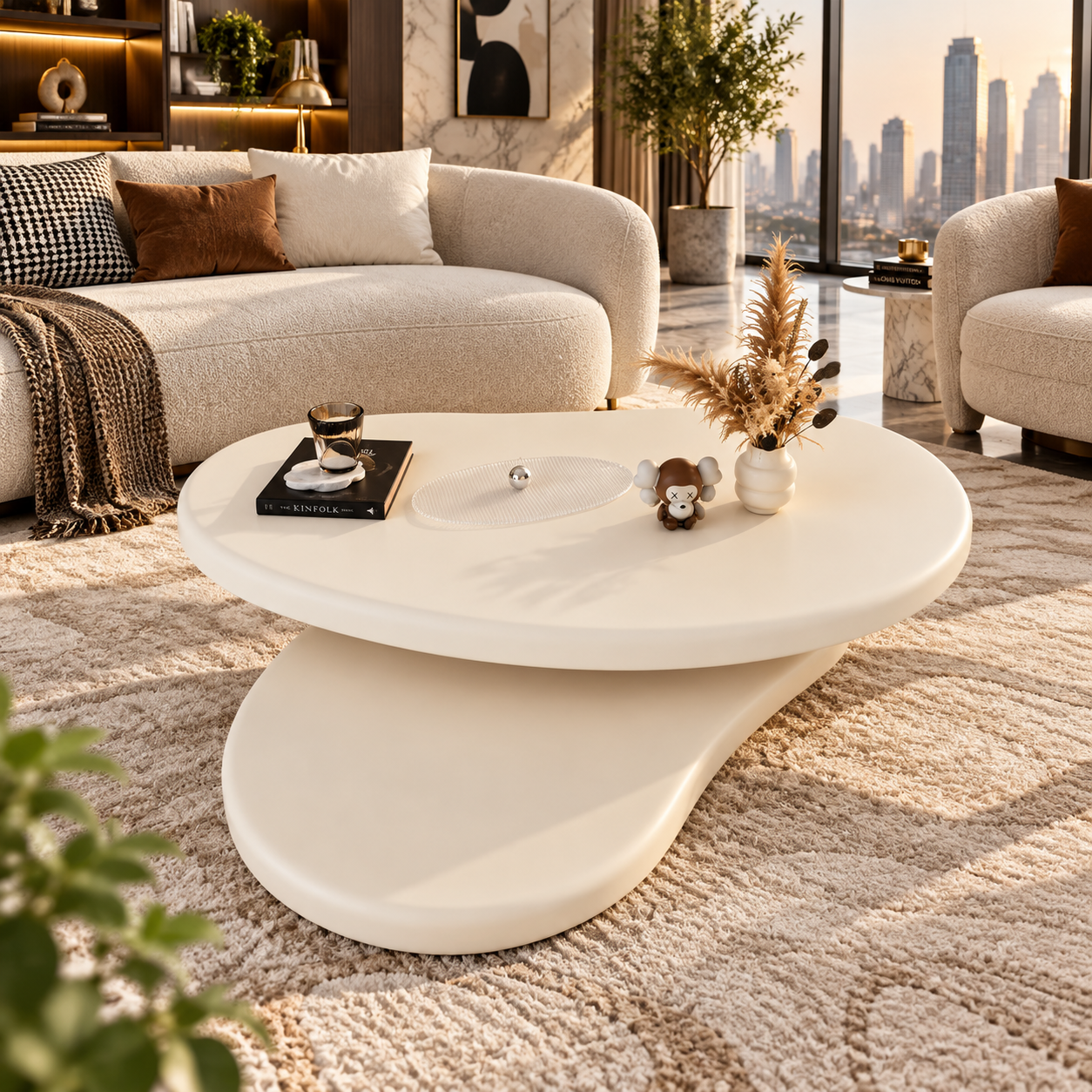 Modern Cream Cloud Coffee Table