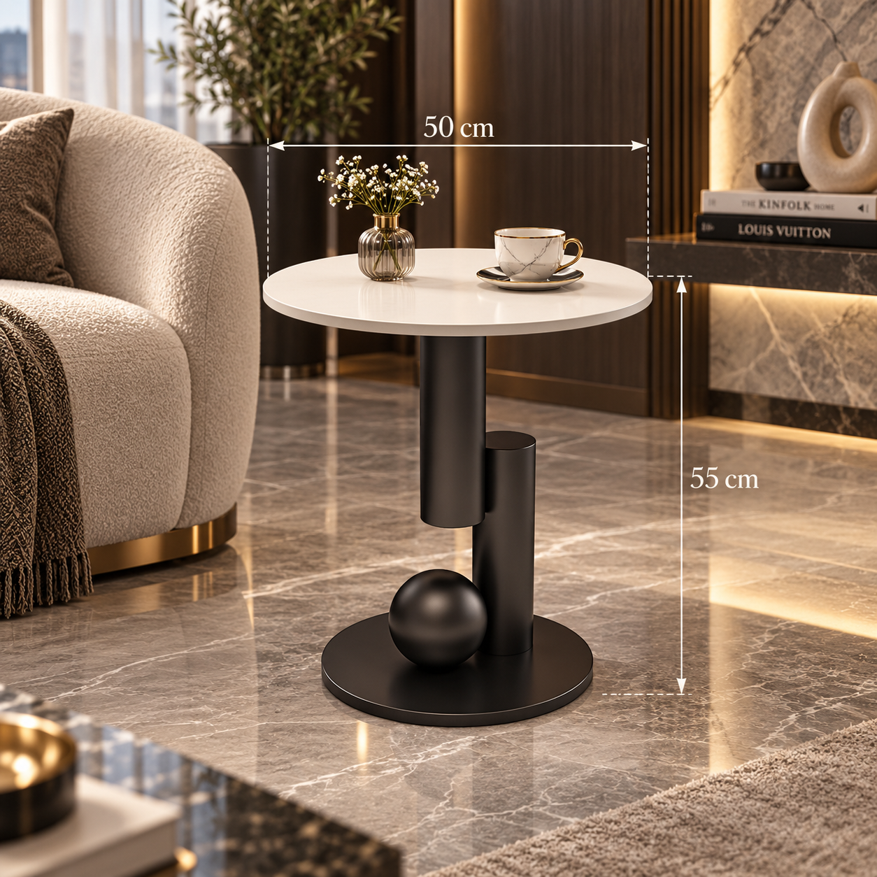 Nordic Oval Side Coffee Table