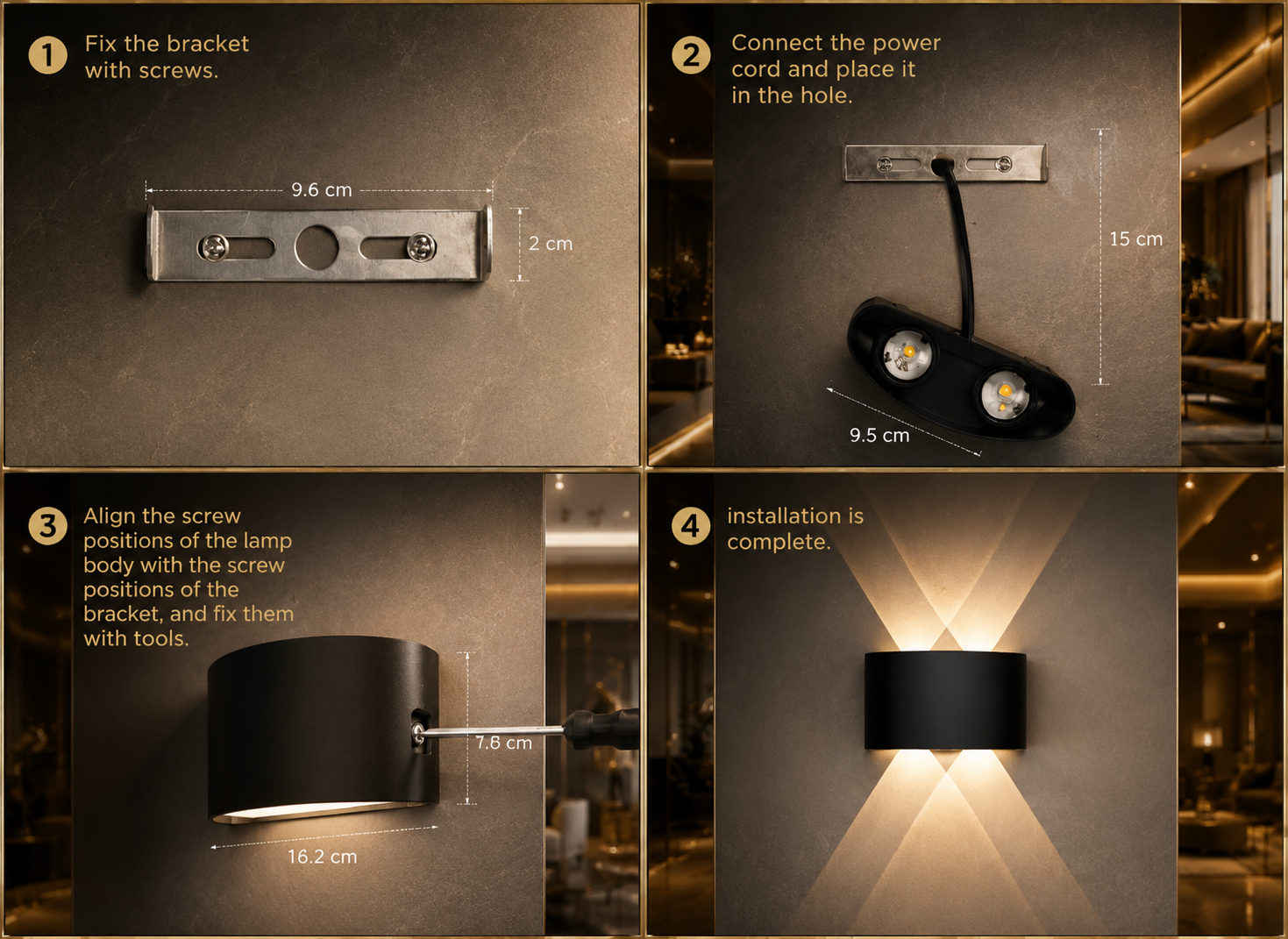 Modern LED Outdoor Wall Lamp