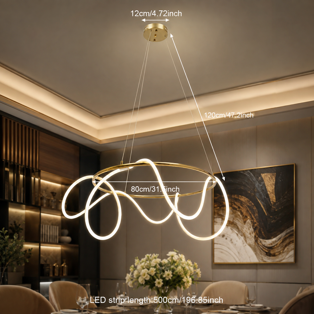Modern Adjustable LED Pendant Light
