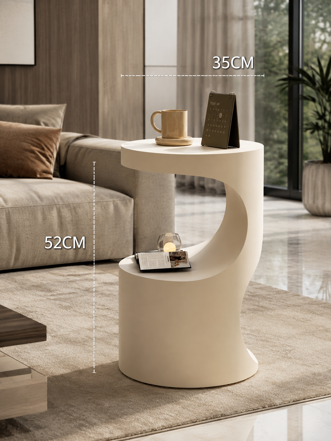 Modern Round Multifunctional Side Table