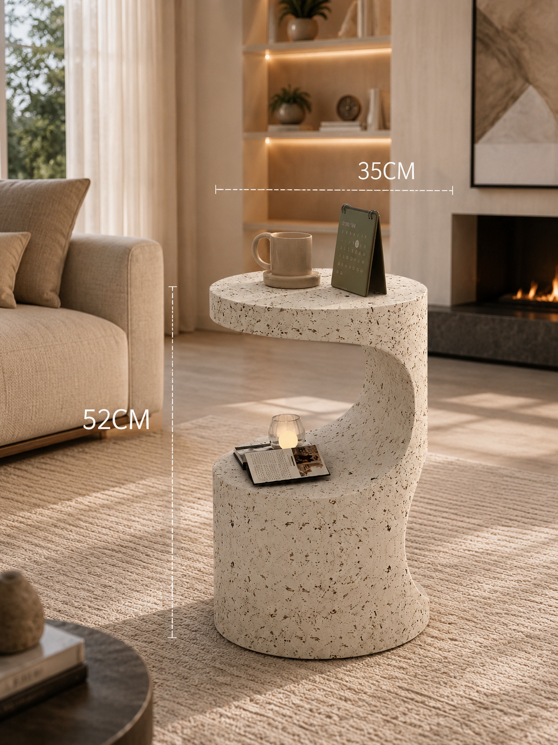 Modern Round Multifunctional Side Table