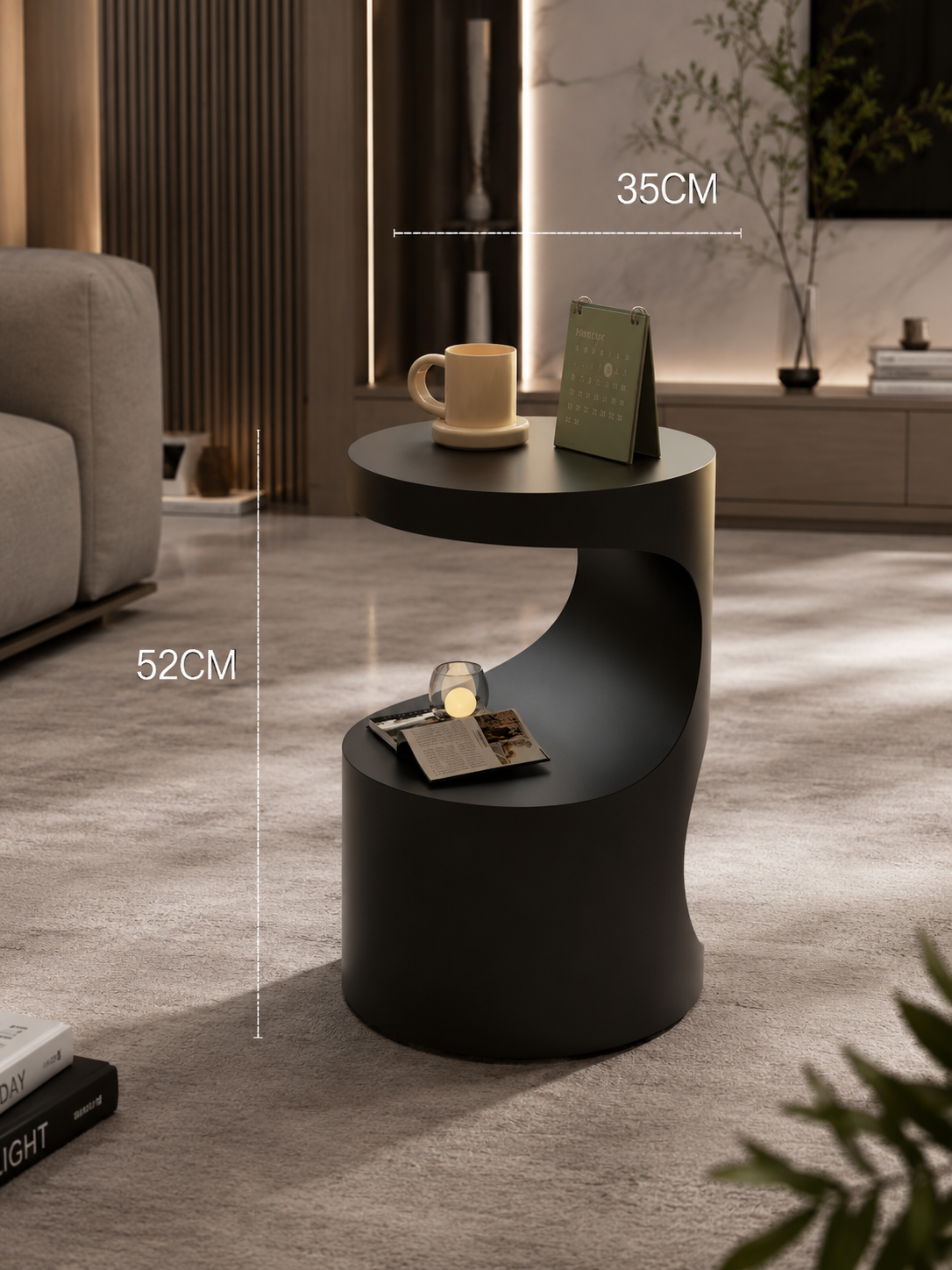 Modern Round Multifunctional Side Table