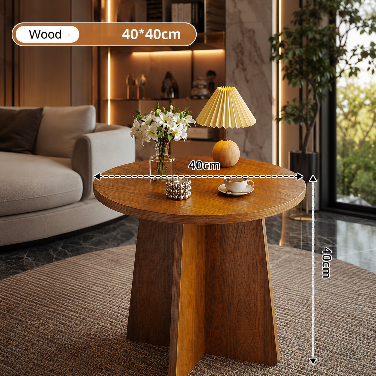 Modern Compact Wooden Coffee / Side Table