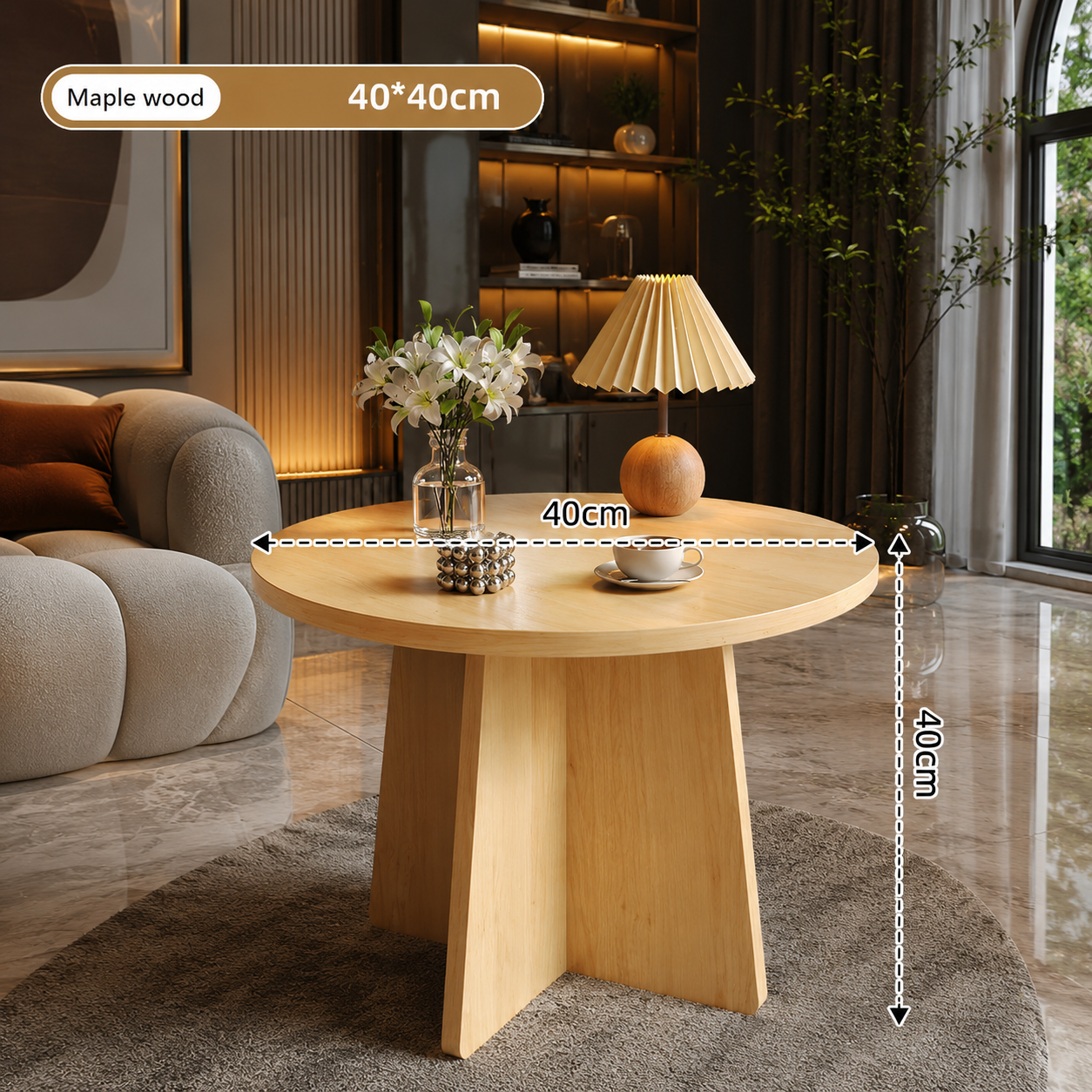 Modern Compact Wooden Coffee / Side Table