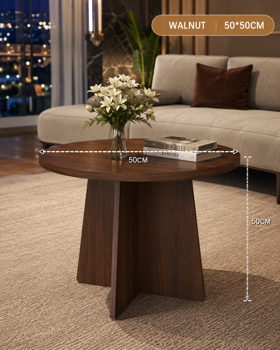 Modern Compact Wooden Coffee / Side Table