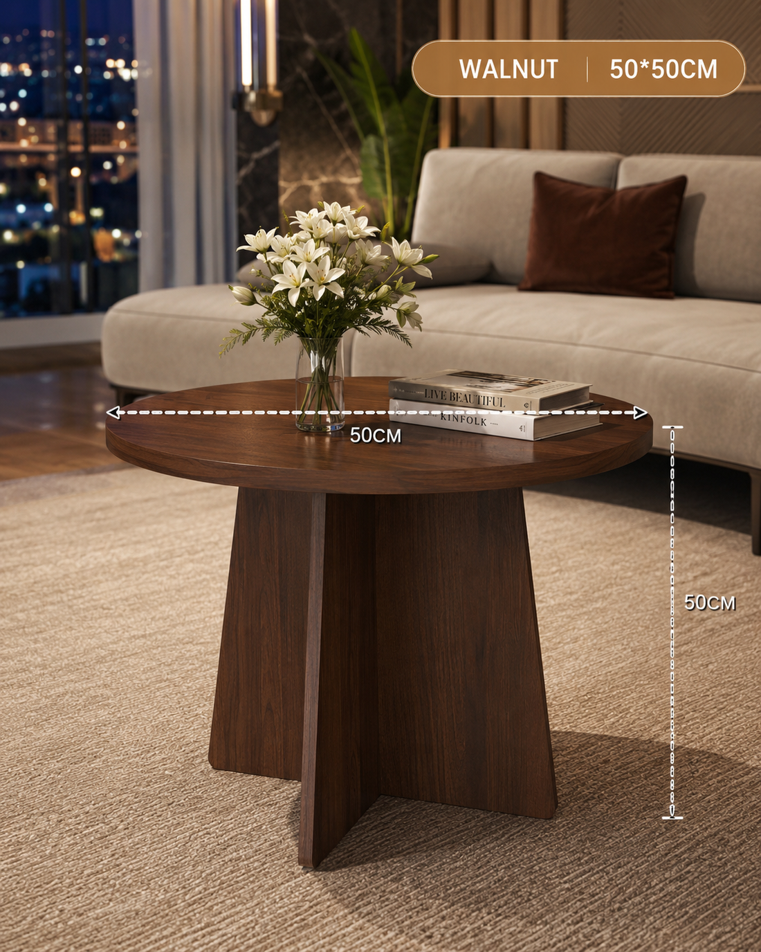 Modern Compact Wooden Coffee / Side Table