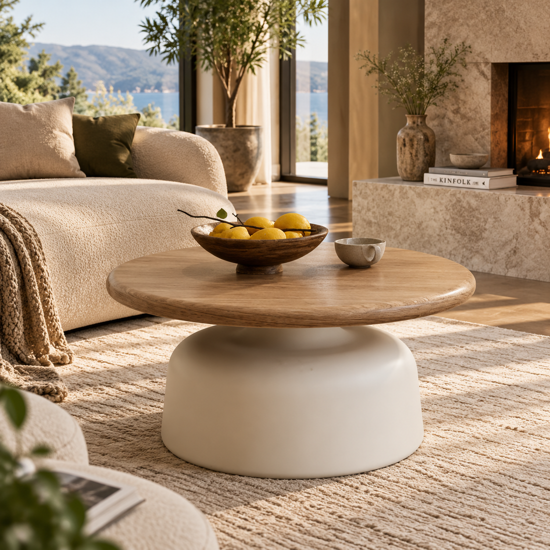 Modern Round Minimalist Coffee Table