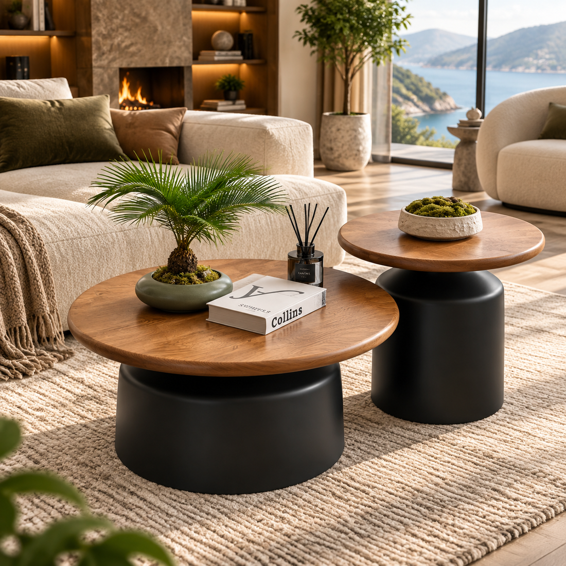 Modern Round Minimalist Coffee Table