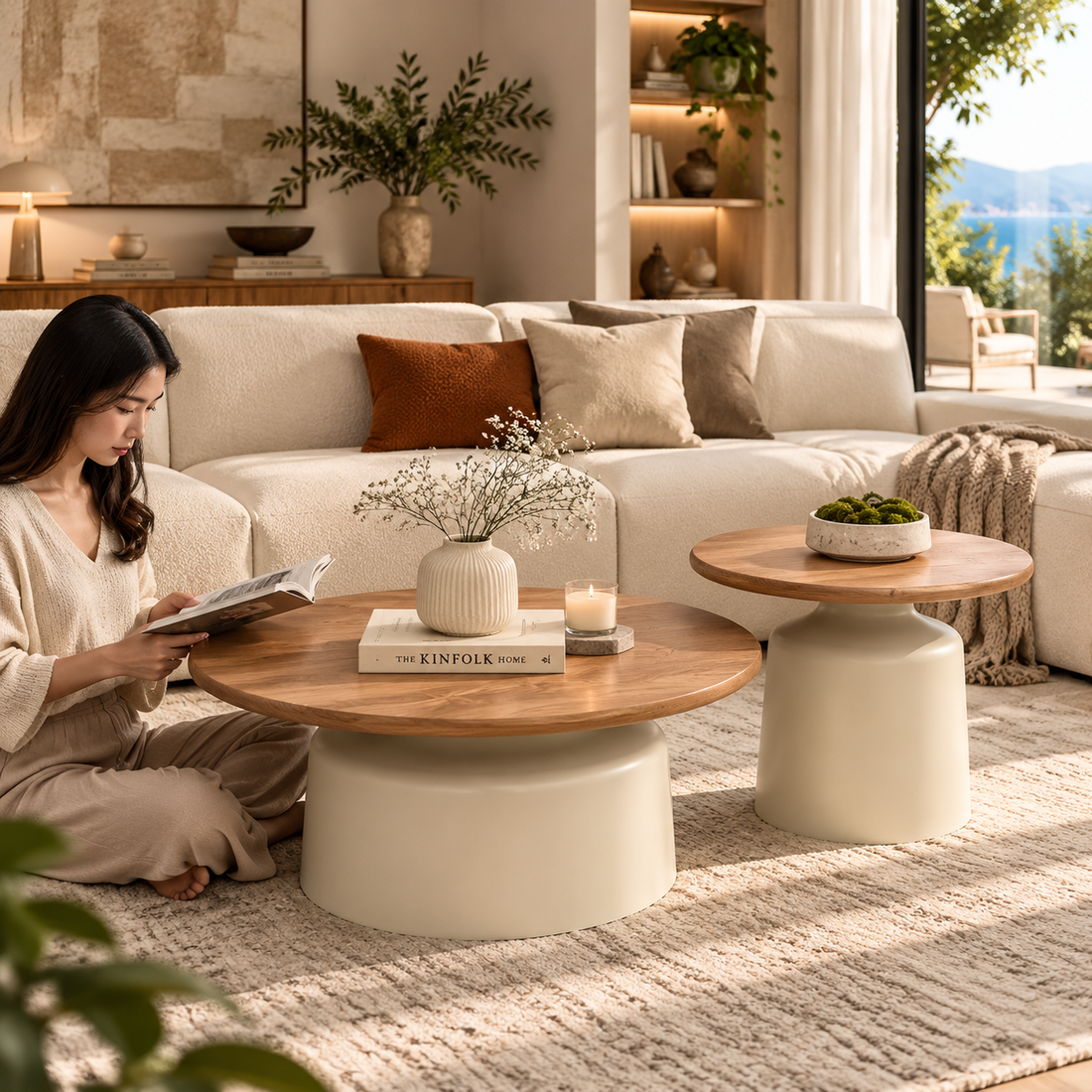 Modern Round Minimalist Coffee Table