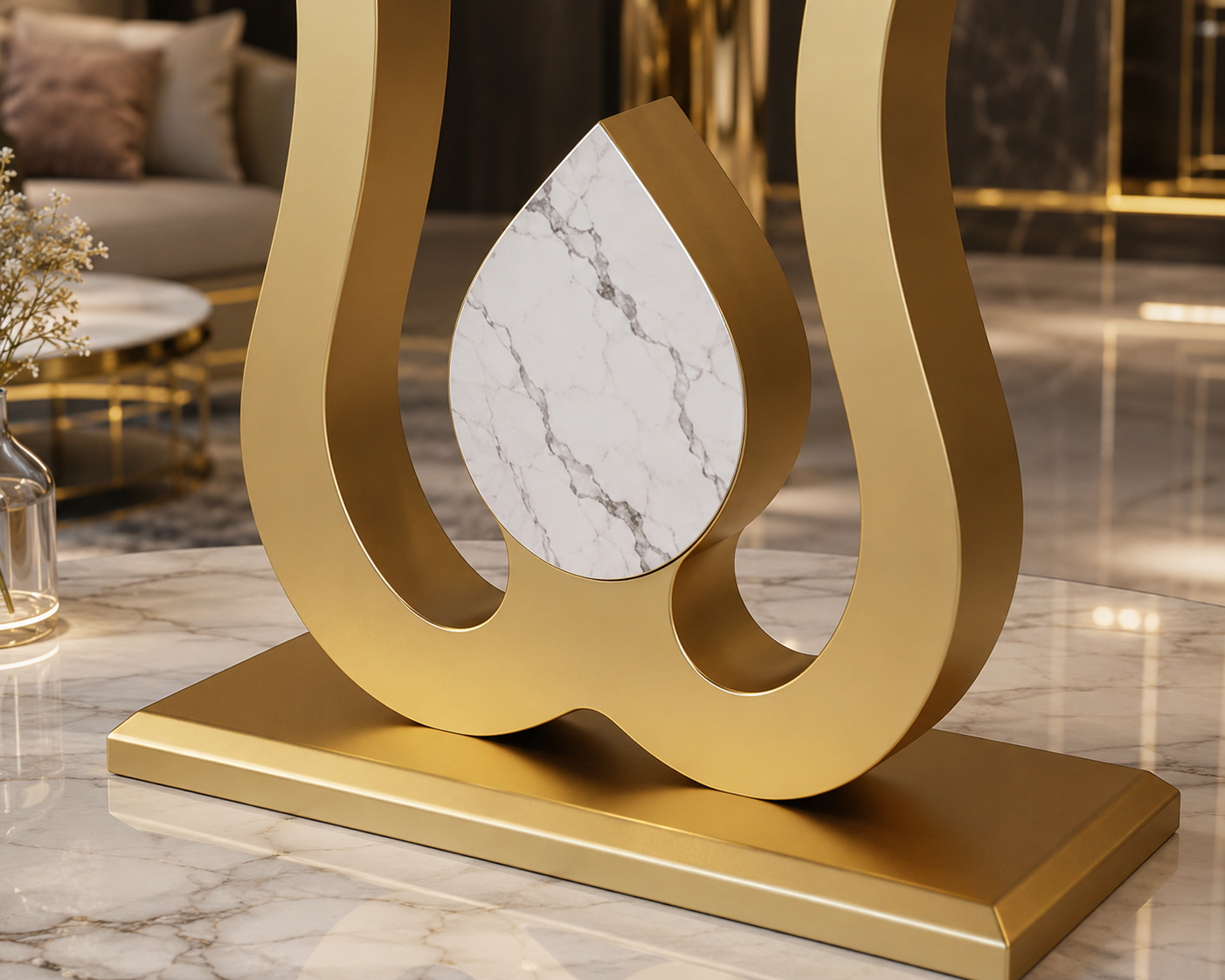 Modern Black Luxury Console Table