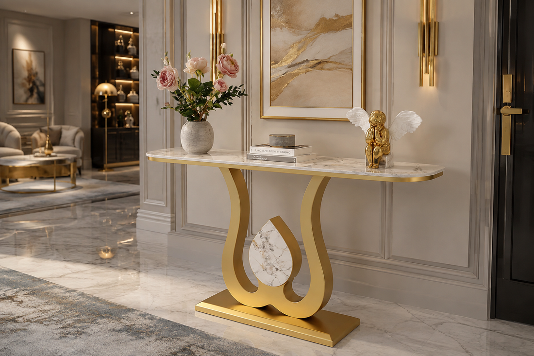 Modern Black Luxury Console Table