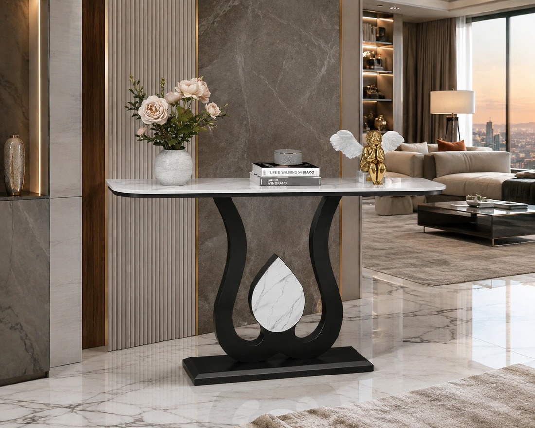 Modern Black Luxury Console Table