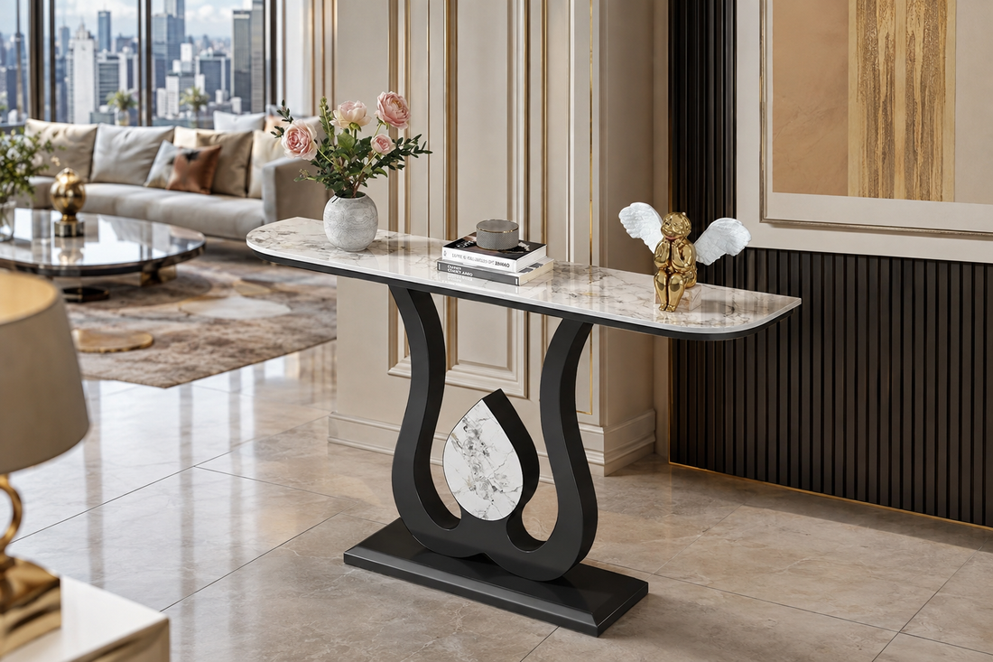 Modern Black Luxury Console Table