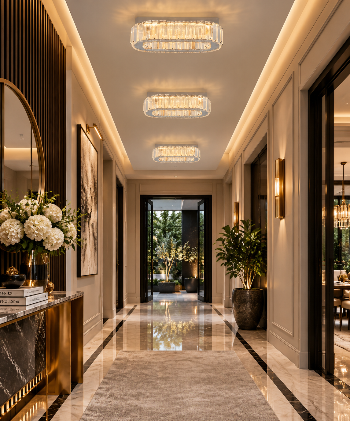 Crystal LED Chandelier for Hotel Lobby & Dining Room