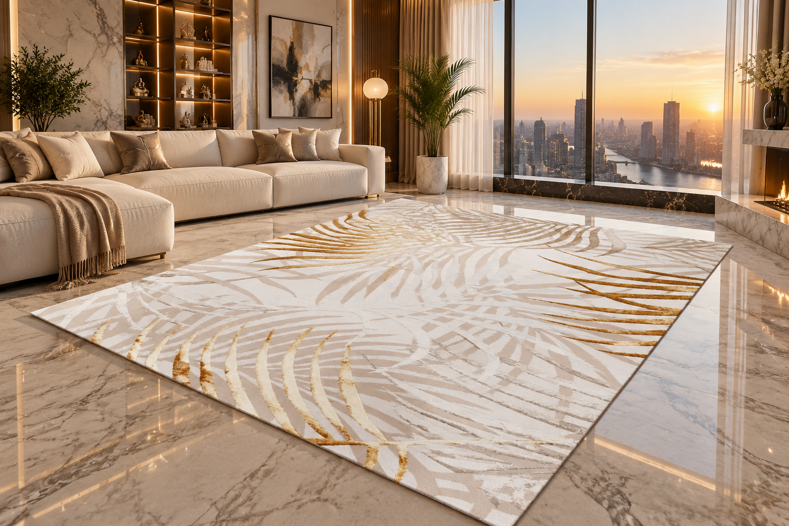 Modern Abstract Area Rug