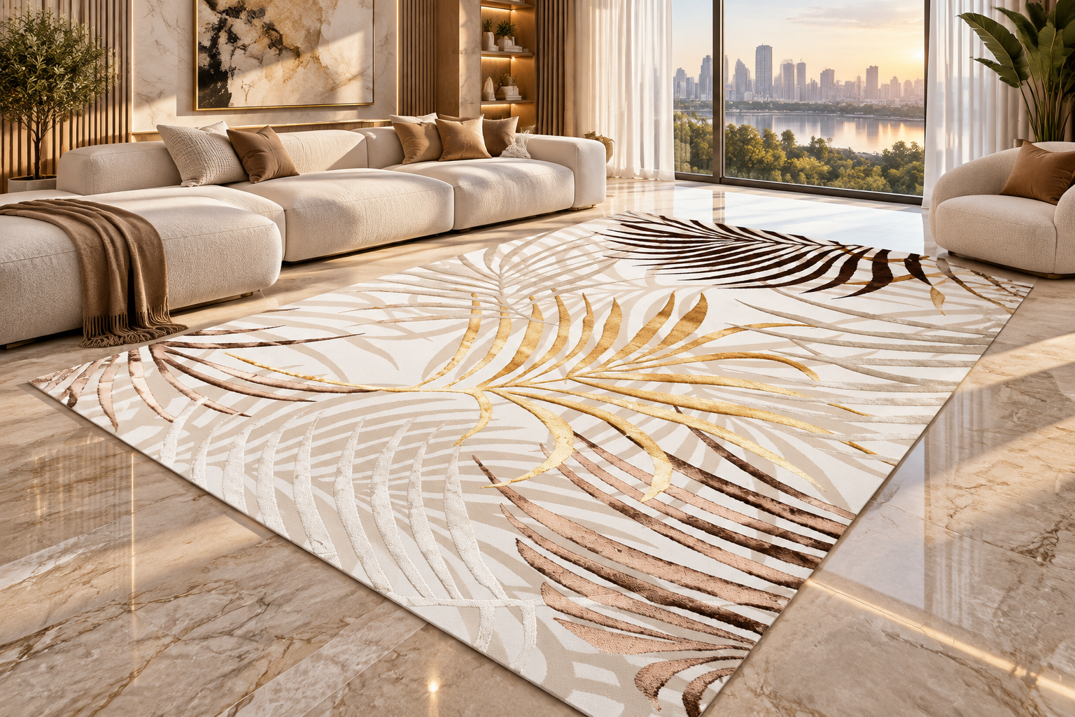 Modern Abstract Area Rug