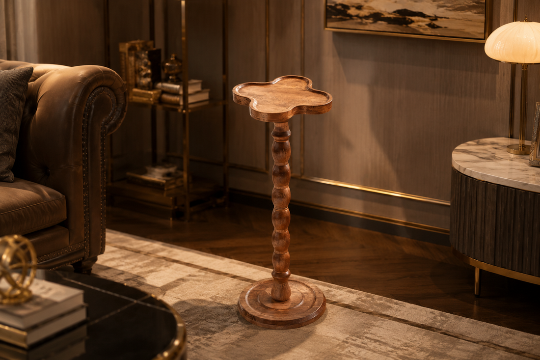 Round Pedestal Side Table