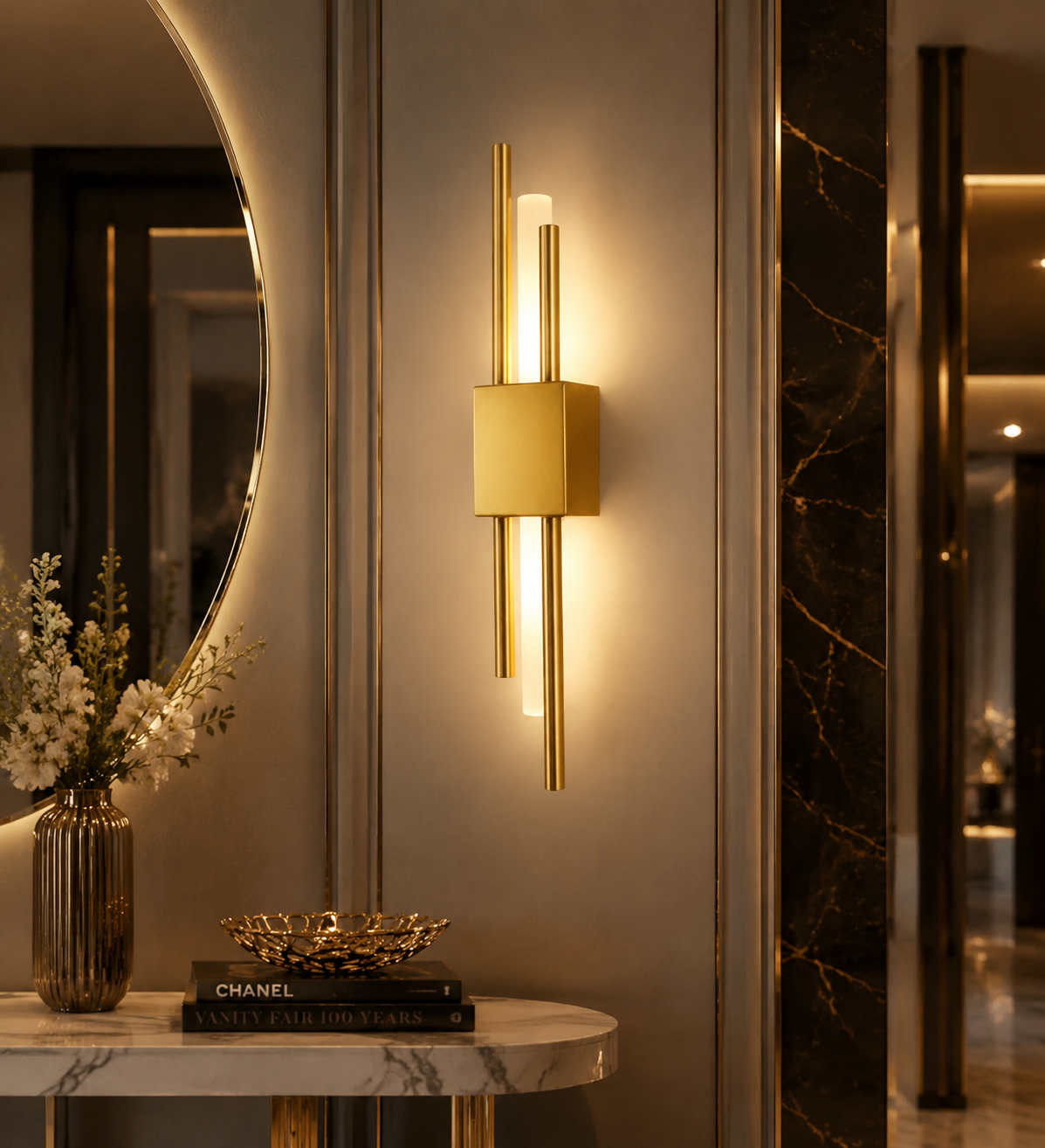 Modern Nordic LED Wall Sconce for Bedroom, Hotel & Corridor