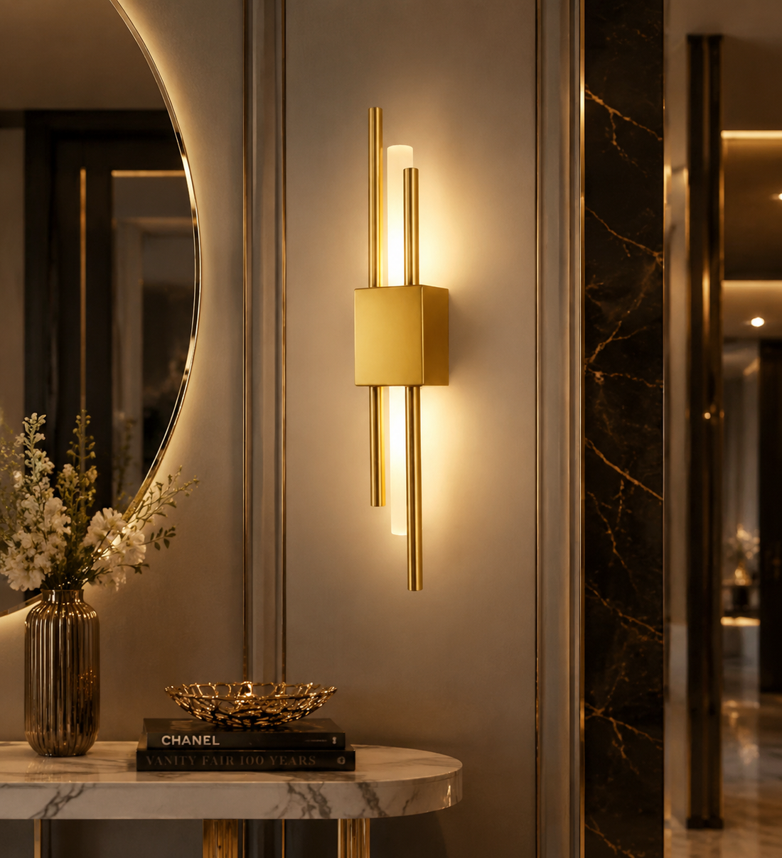 Modern Nordic LED Wall Sconce for Bedroom, Hotel & Corridor
